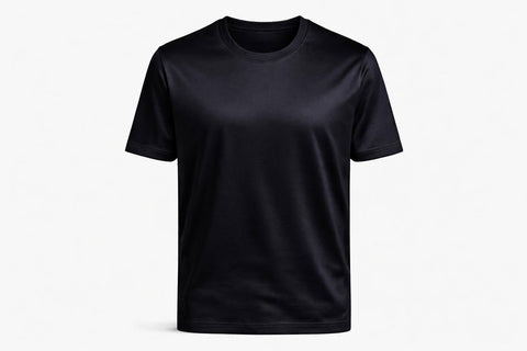 Classic Black T-Shirt Filo Scozia