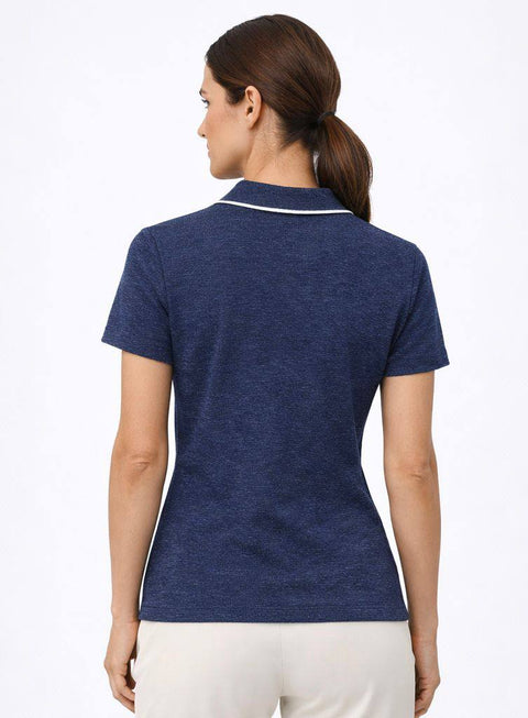Polo Bicolore Ingle - Navy Blue
