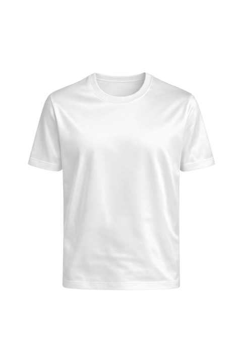Classic White T-Shirt Filo Scozia