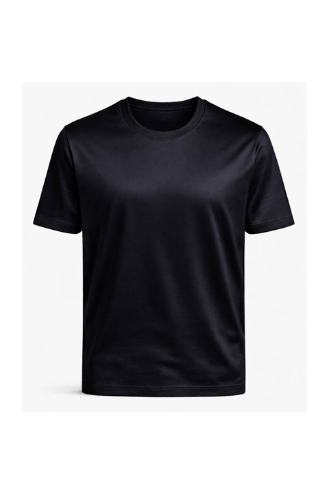 Classic Black T-Shirt Filo Scozia