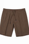 Dark Brown Linen Shorts