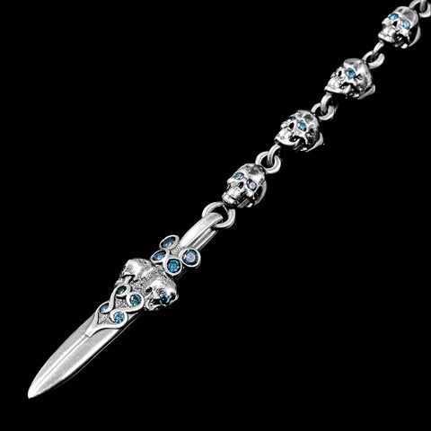 Teschi Drop Necklace – Sapphire Edition