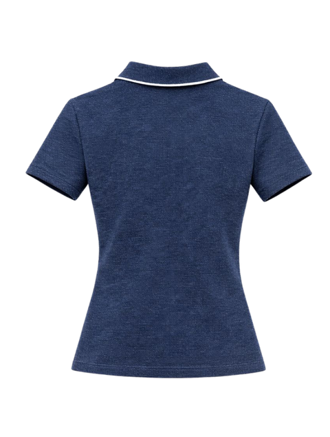 Polo Bicolore Ingle - Navy Blue