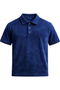 Navy Blue Terry Polo Shirt