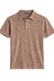 Brown Terry Polo Shirt