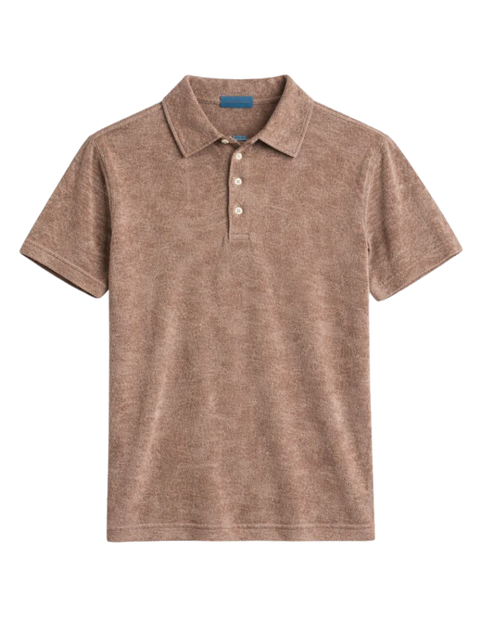 Brown Terry Polo Shirt