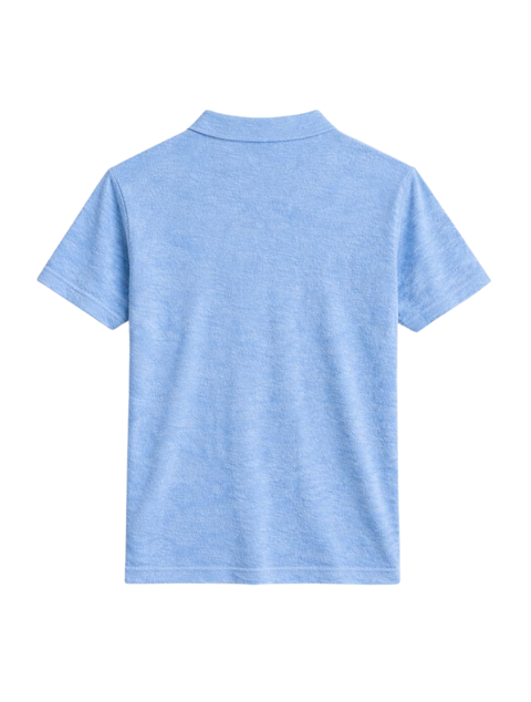 Sky Blue Terry Polo Shirt