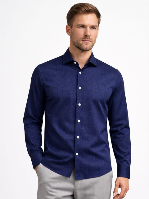 Midnight Blue Tailored Shirt