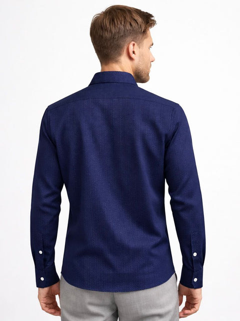 Midnight Blue Tailored Shirt