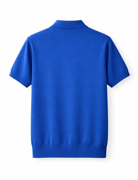 Royal Blue Cotton Tennis Polo
