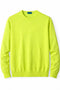 Round-Neck Knit Sweater - Lime Yellow