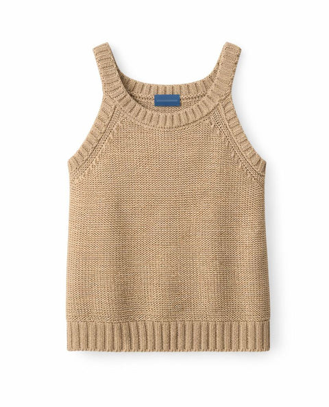 Camel Brushed Knit Tank Top