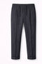 Black Linen Tailored Trousers
