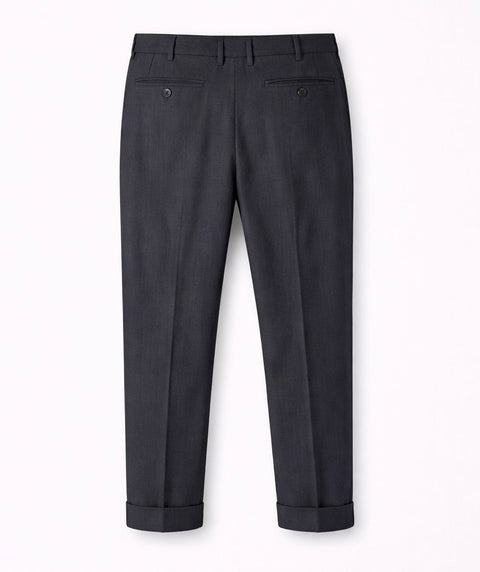 Black Linen Tailored Trousers