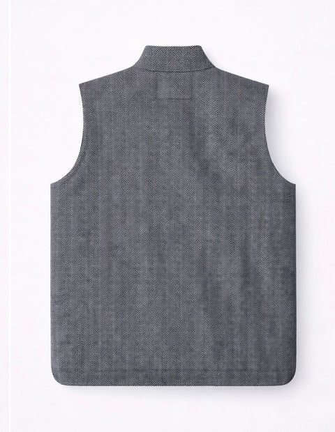 Grey Tailored Gilet