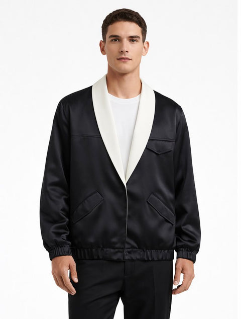 Sport Tuxedo Bomber - Black