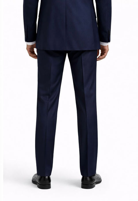 Tailored Wool Trousers - Navy