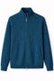 Cashmere Full-Zip Knit English Green