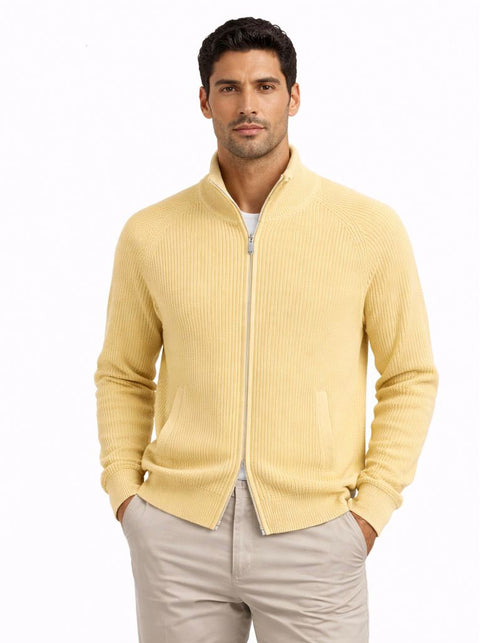Cashmere Full-Zip Knit Butter