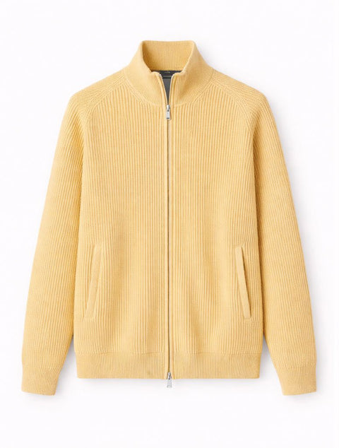 Cashmere Full-Zip Knit Butter