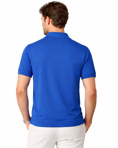 Royal Blue Cotton Tennis Polo