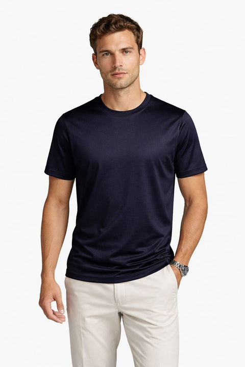 Classic Black T-Shirt Filo Scozia