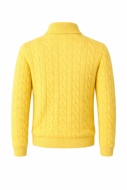 Cable-Knit Cashmere Soft Butter Sweater