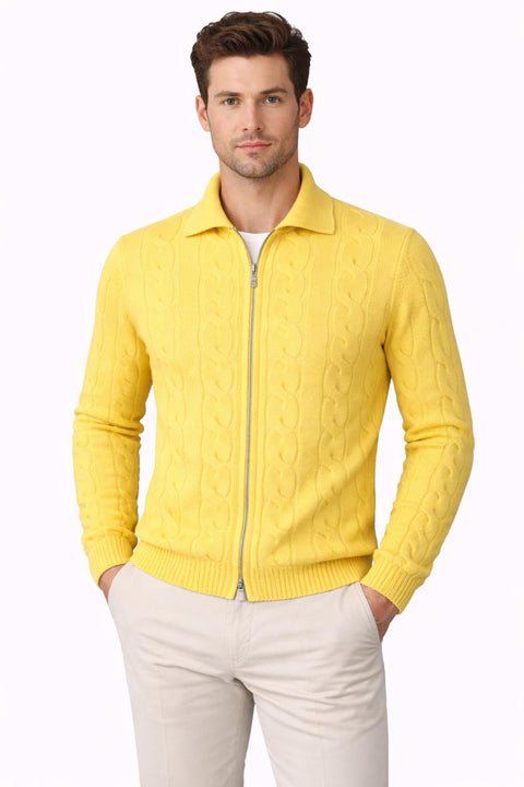 Cable-Knit Cashmere Soft Butter Sweater