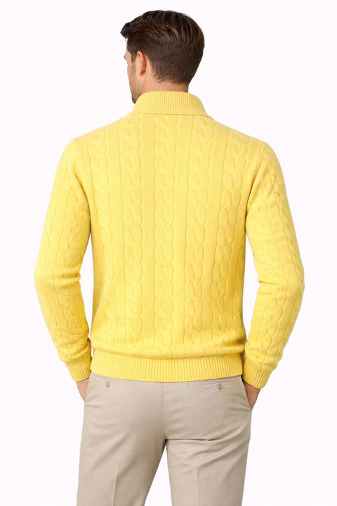 Cable-Knit Cashmere Soft Butter Sweater