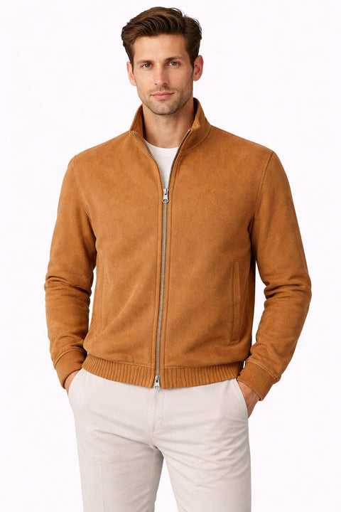 Classic Vicuña Bomber Jacket