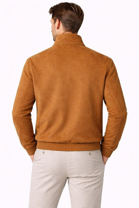 Classic Vicuña Bomber Jacket